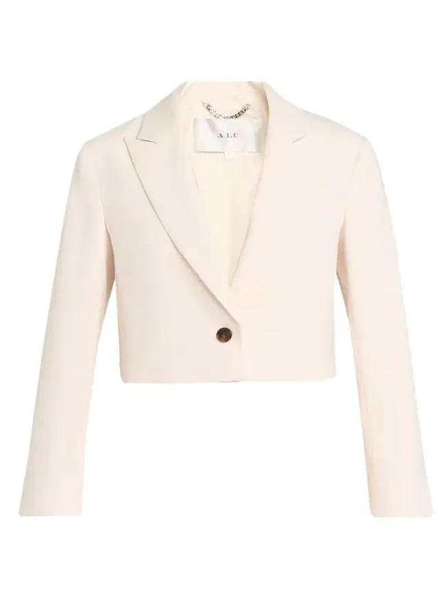 Cam Cropped Single-Breasted Jacket