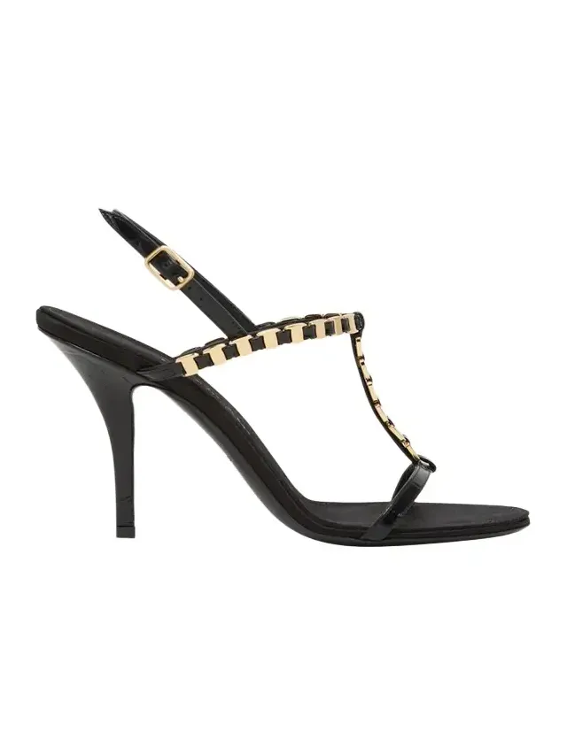 95mm Estea Gancini Leather Sandals 95mm Estea Gancini Leather Sandals
