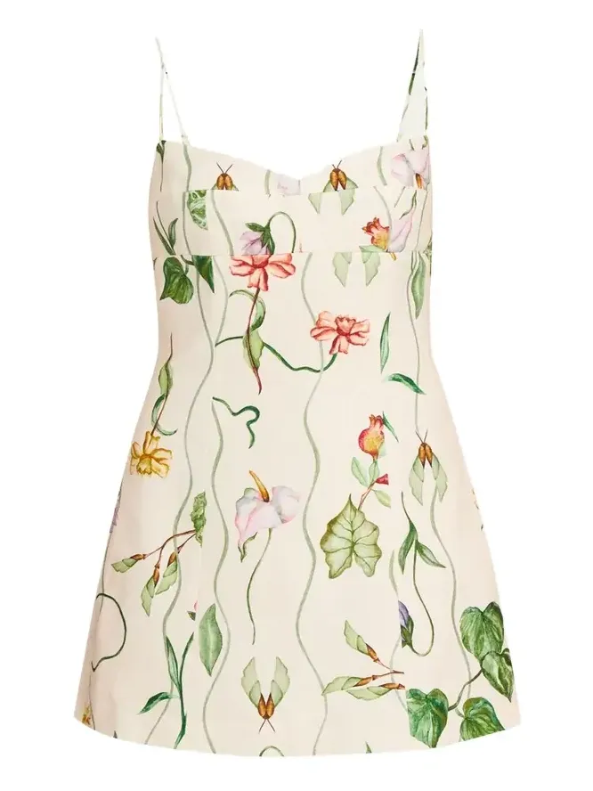 Cherry Linen Mini Dress
