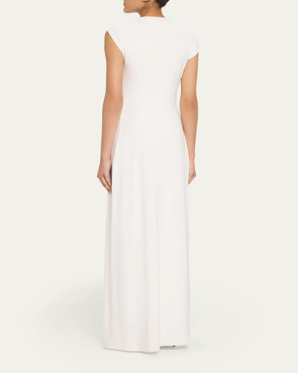 Grace Ling Relic Charms Gathered Jersey Maxi Dress | Thumbnail 3 Grace Ling Relic Charms Gathered Jersey Maxi Dress | Thumbnail 3