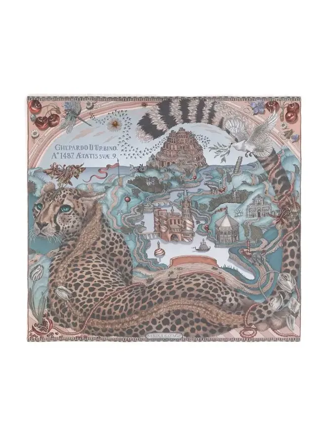The Celestial Steed Silk Twill Scarf The Celestial Steed Silk Twill Scarf