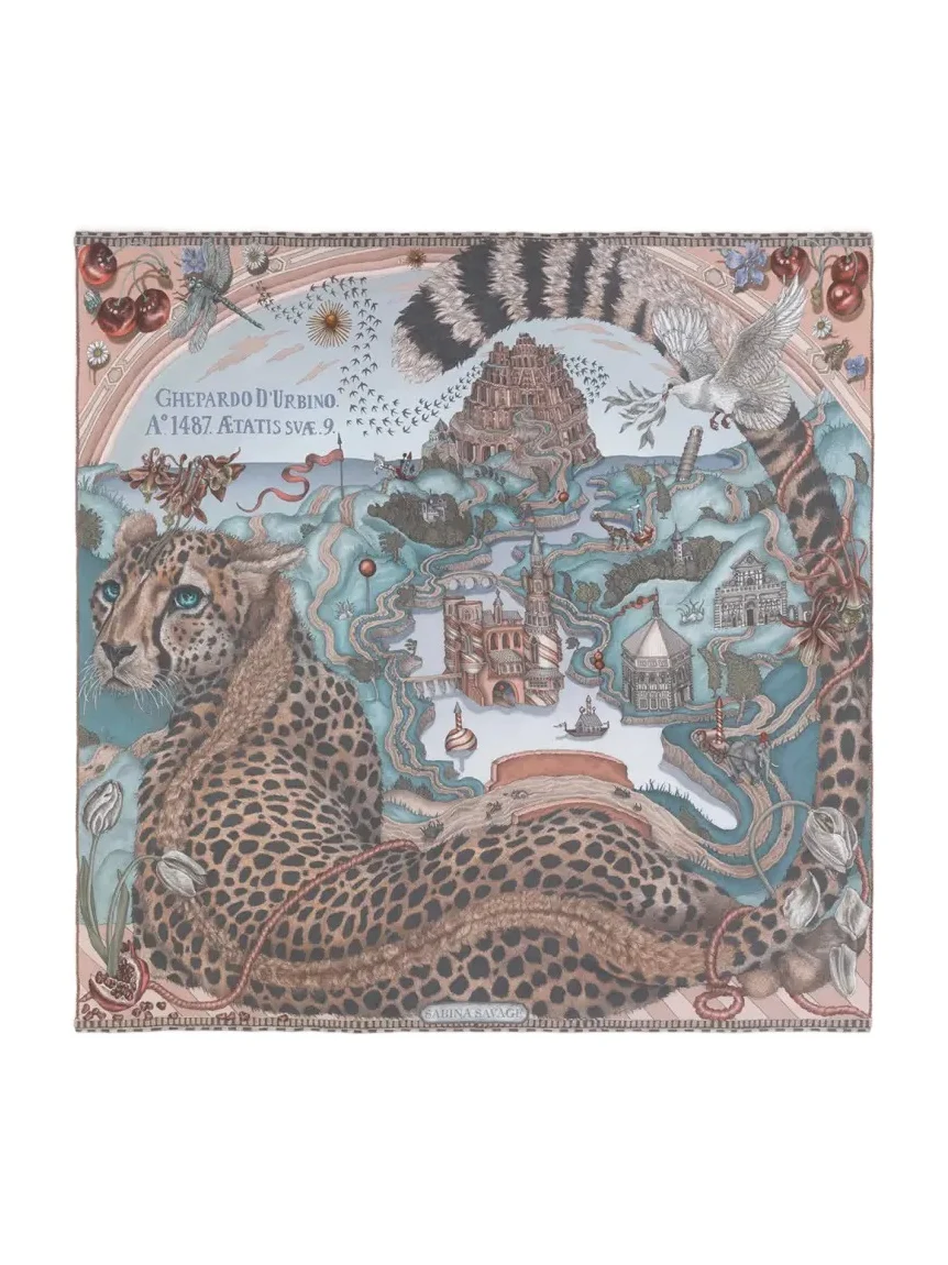 The Celestial Steed Silk Twill Scarf