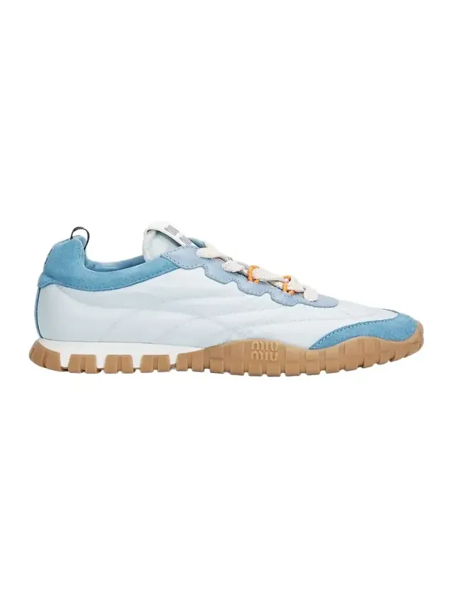 Technical Fabric and Suede Low-Top Sneakers Technical Fabric and Suede Low-Top Sneakers