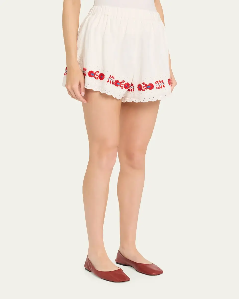 Sea Catharina Embroidered Shorts | Thumbnail 4 Sea Catharina Embroidered Shorts | Thumbnail 4