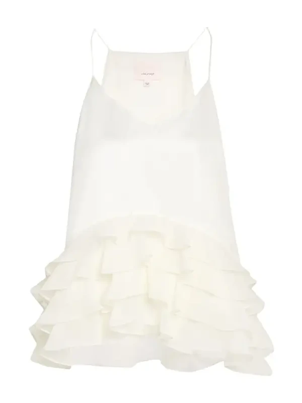 Cabrina Silk Ruffled Top Cabrina Silk Ruffled Top