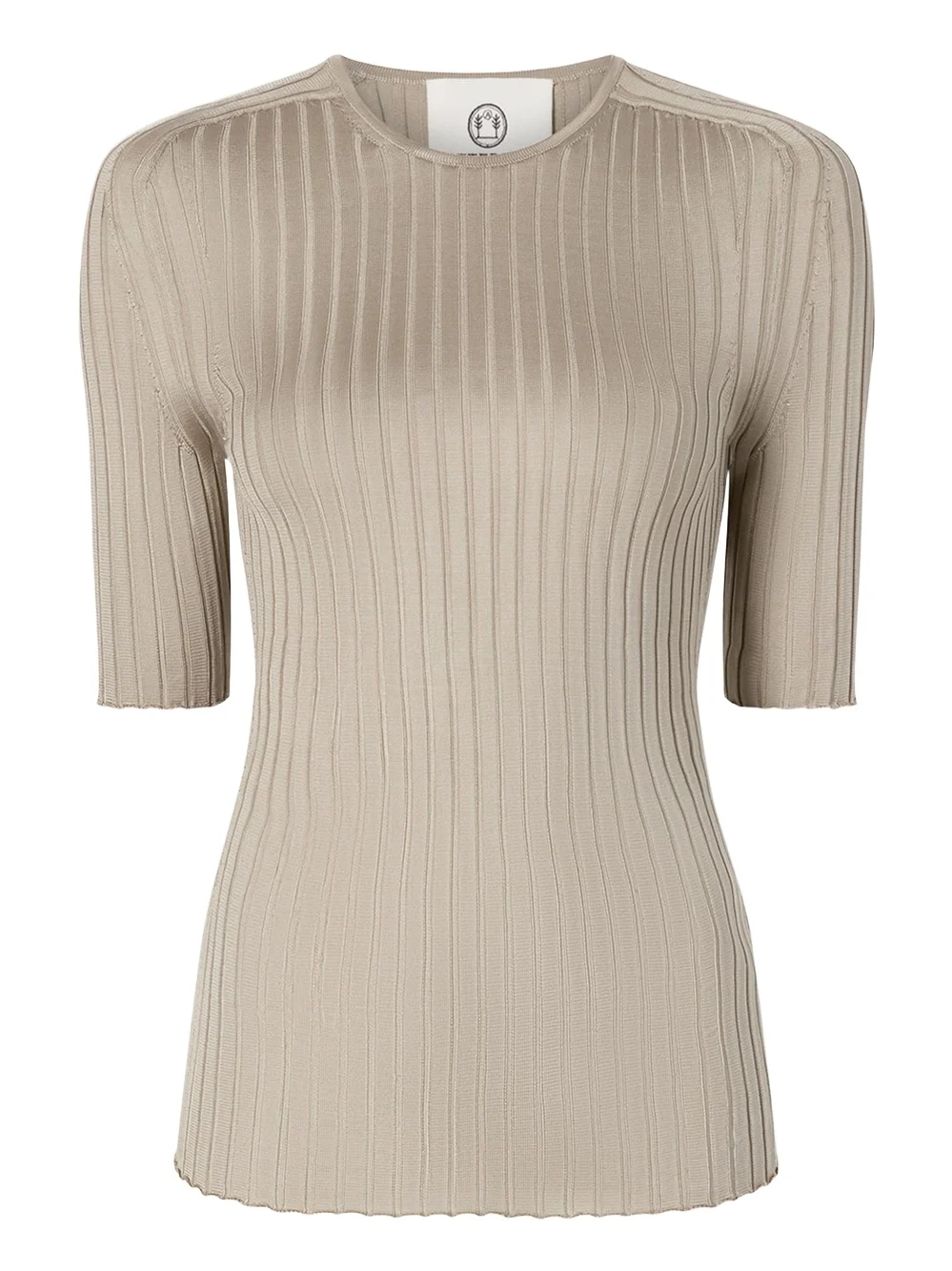 Attersee Ribbed Silk T-Shirt
