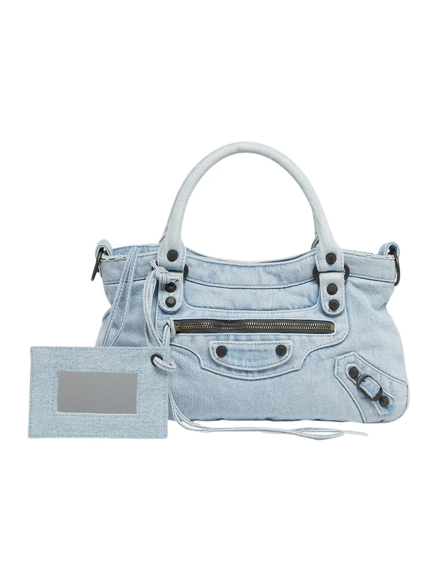 Le City Denim Top-Handle Bag Le City Denim Top-Handle Bag