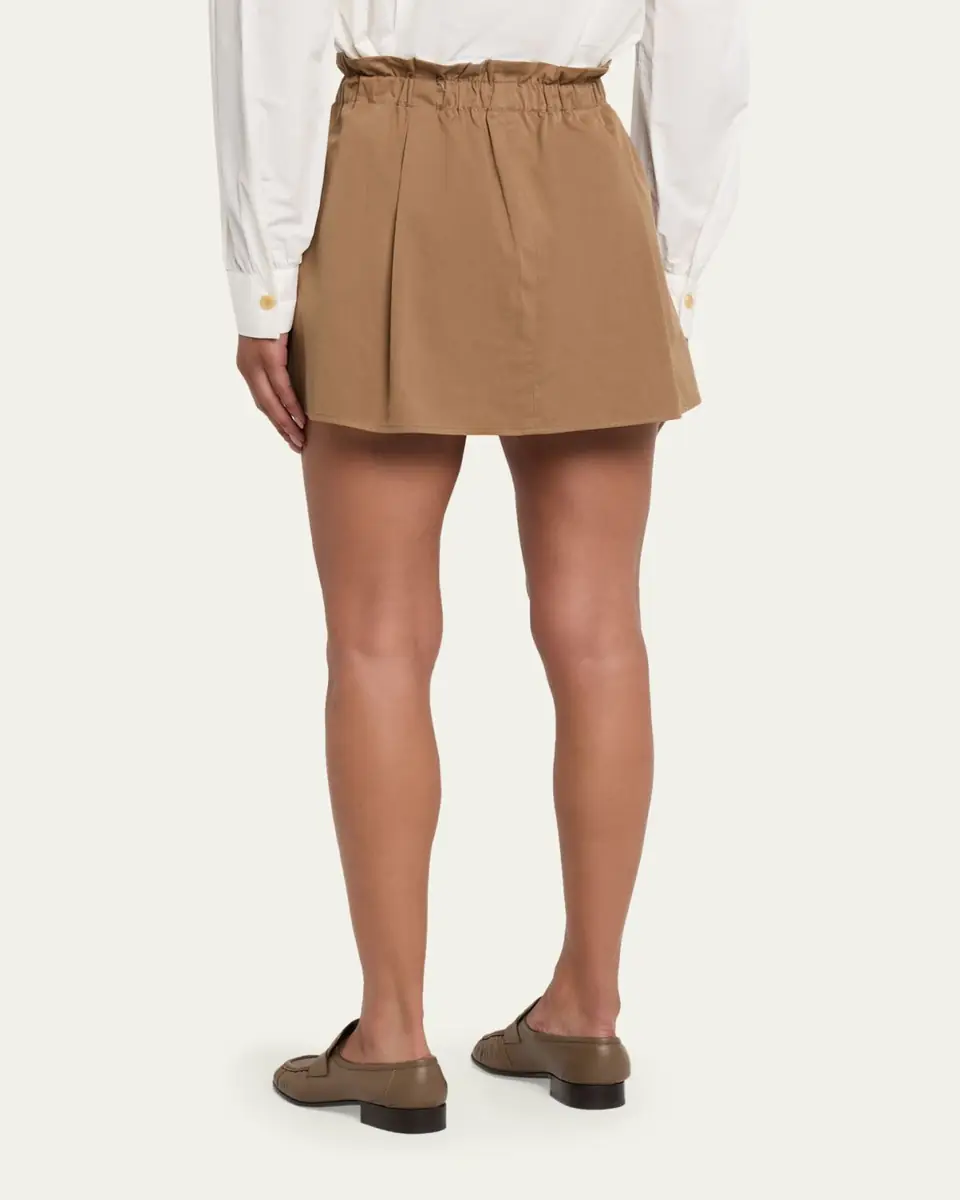 Vince Mid-Rise Cotton Mini Skirt | Thumbnail 3 Vince Mid-Rise Cotton Mini Skirt | Thumbnail 3