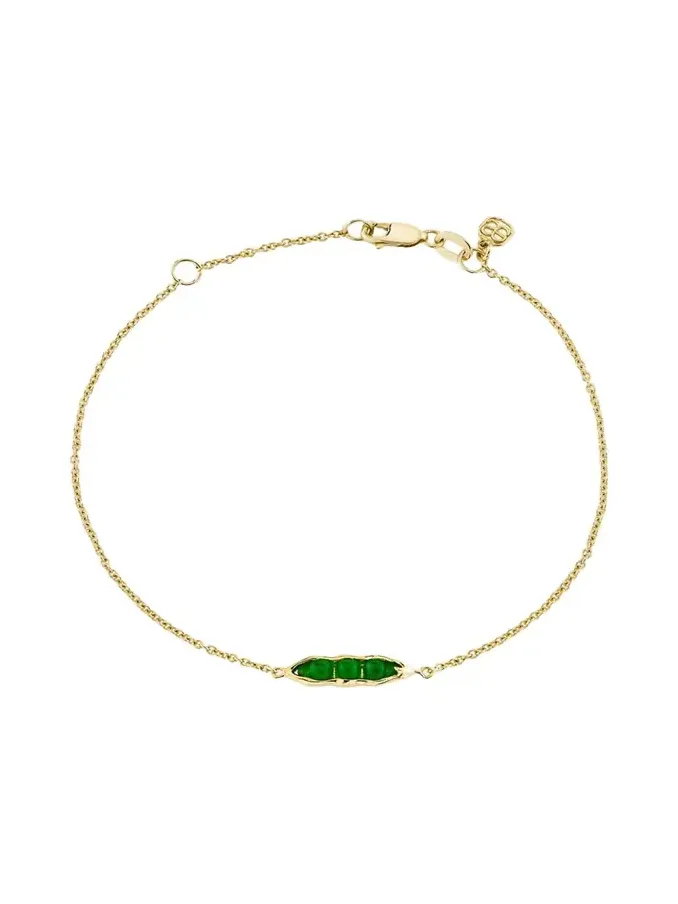 Sydney Evan 14K Pea Pod Fixed Bracelet