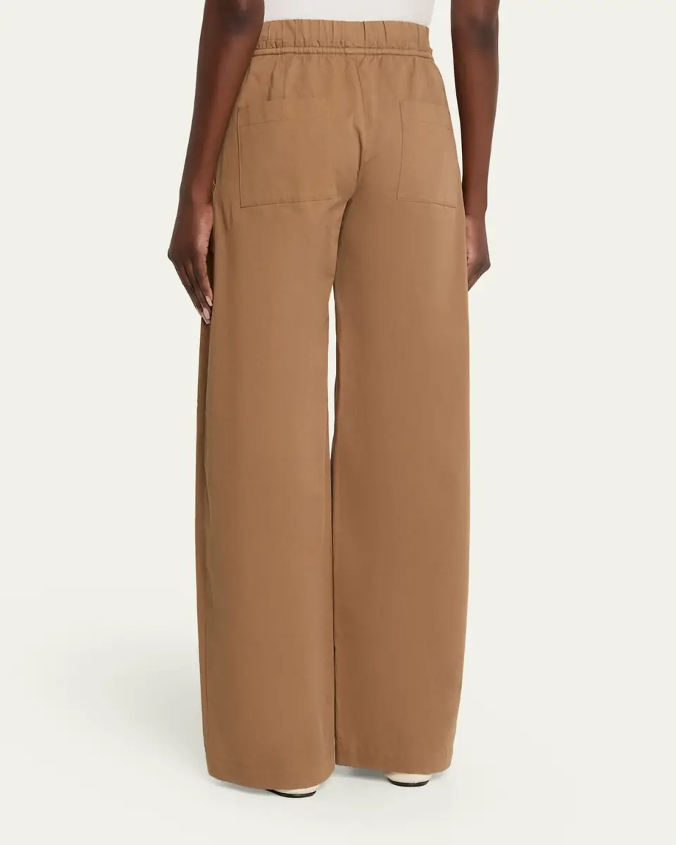 Vince Mid-Rise Cotton Drawstring Pants | Thumbnail 3 Vince Mid-Rise Cotton Drawstring Pants | Thumbnail 3