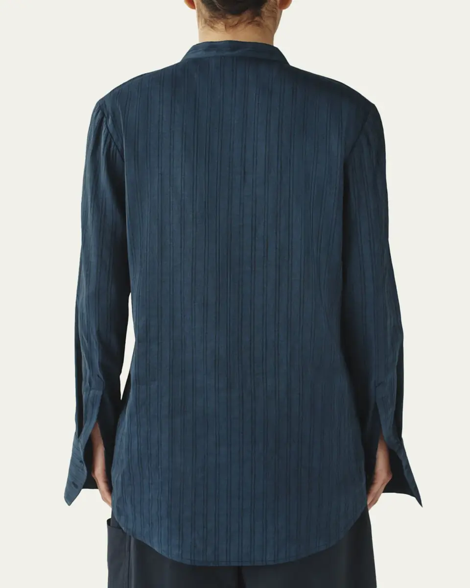 Attersee The Everyday Striped Linen Button-Down Shirt | Thumbnail 3 Attersee The Everyday Striped Linen Button-Down Shirt | Thumbnail 3