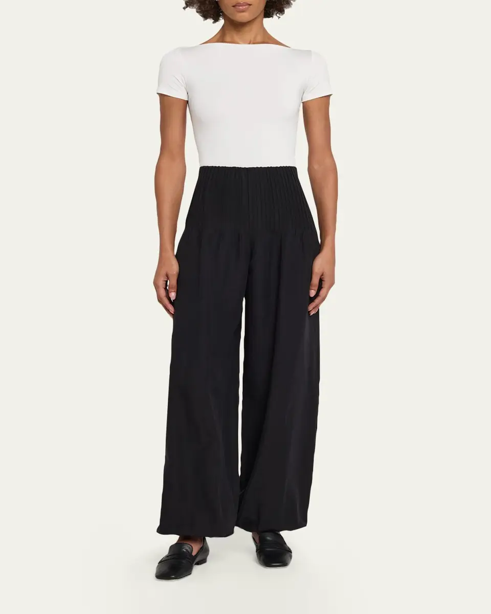 Vince Wide-Leg Pintuck Pants | Thumbnail 2 Vince Wide-Leg Pintuck Pants | Thumbnail 2