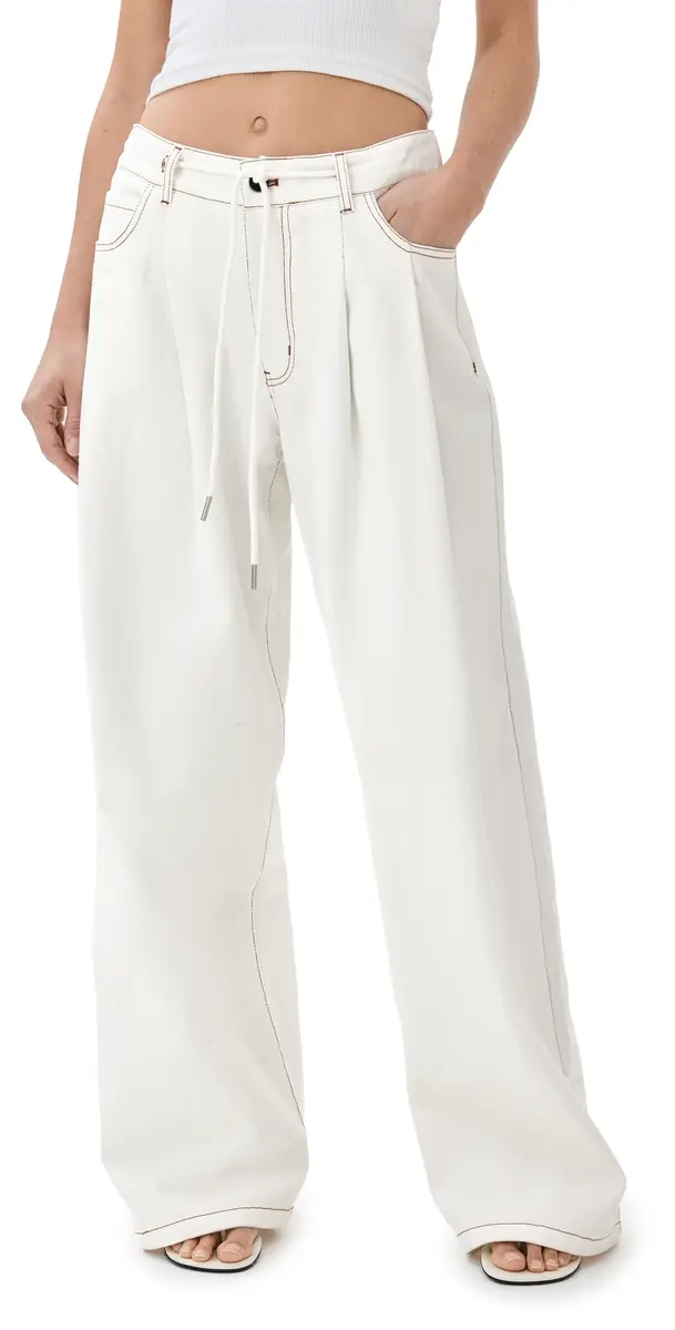 LIONESS Slouched Tie Up Jeans