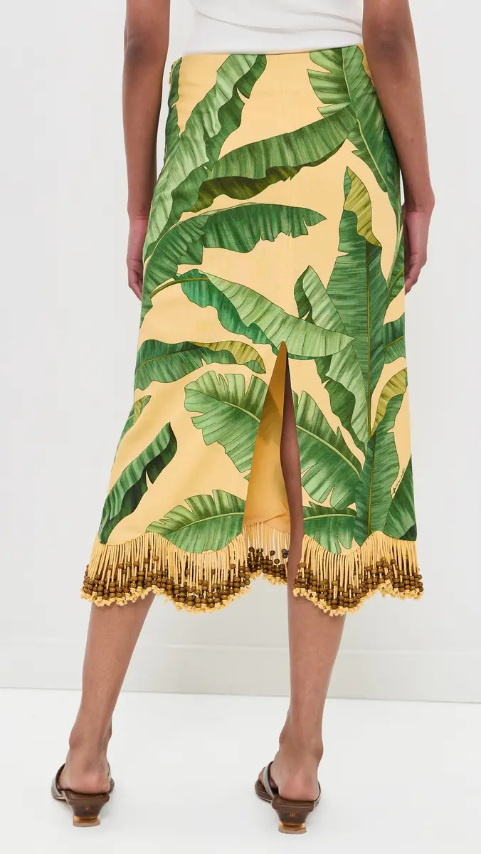 Farm Rio Banana Leaves Maxi Skirt | Thumbnail 3 Farm Rio Banana Leaves Maxi Skirt | Thumbnail 3