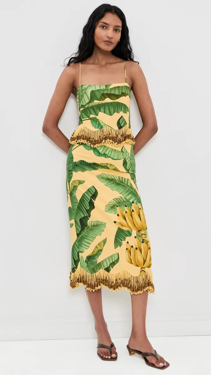 Farm Rio Banana Leaves Maxi Skirt | Thumbnail 5 Farm Rio Banana Leaves Maxi Skirt | Thumbnail 5