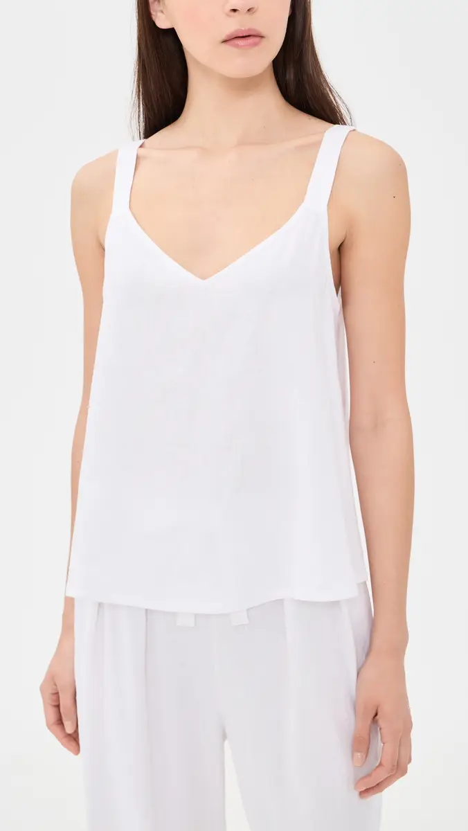 Eberjey Linen Blend V Neck Cami | Thumbnail 2 Eberjey Linen Blend V Neck Cami | Thumbnail 2