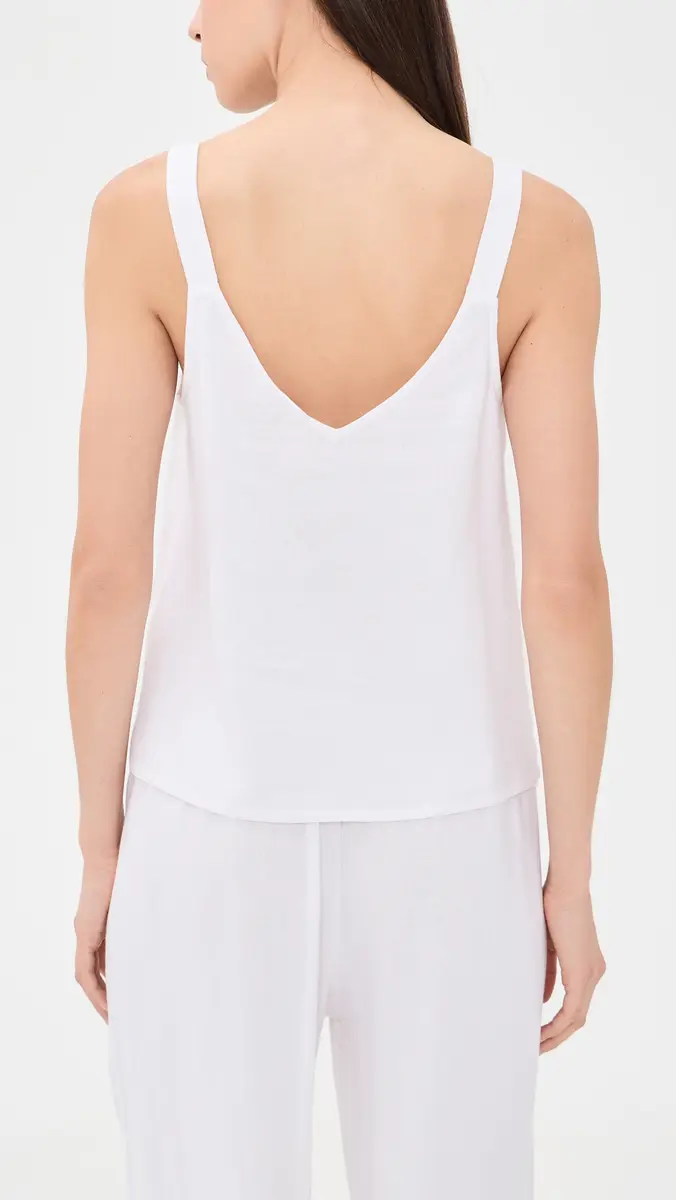 Eberjey Linen Blend V Neck Cami | Thumbnail 3 Eberjey Linen Blend V Neck Cami | Thumbnail 3