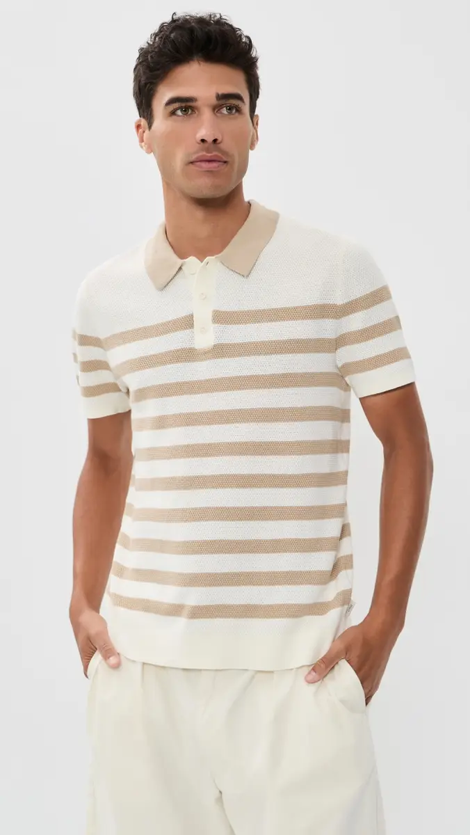 Onia Cotton Textured Knit Polo | Thumbnail 2 Onia Cotton Textured Knit Polo | Thumbnail 2