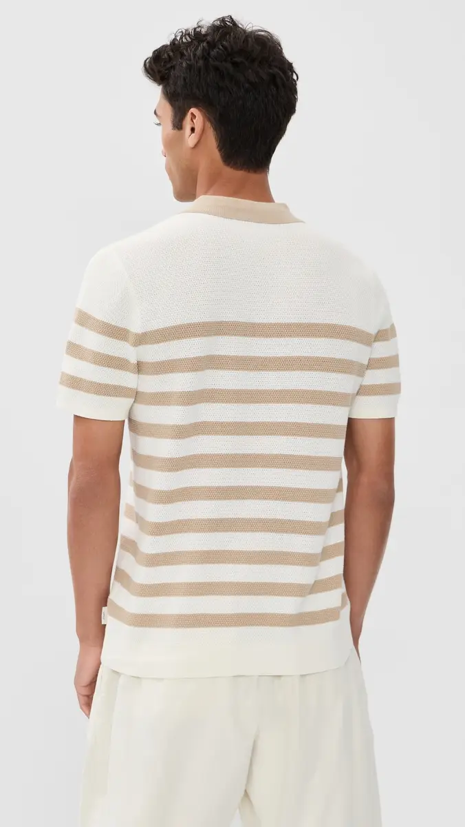 Onia Cotton Textured Knit Polo | Thumbnail 3 Onia Cotton Textured Knit Polo | Thumbnail 3