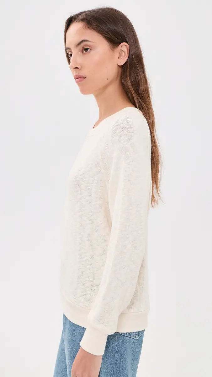 perfectwhitetee Mesh Sweater Raglan Sweatshirt | Thumbnail 4 perfectwhitetee Mesh Sweater Raglan Sweatshirt | Thumbnail 4