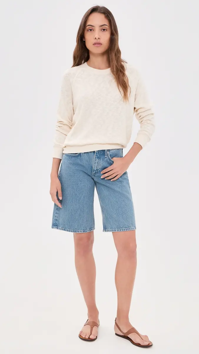 perfectwhitetee Mesh Sweater Raglan Sweatshirt | Thumbnail 5 perfectwhitetee Mesh Sweater Raglan Sweatshirt | Thumbnail 5