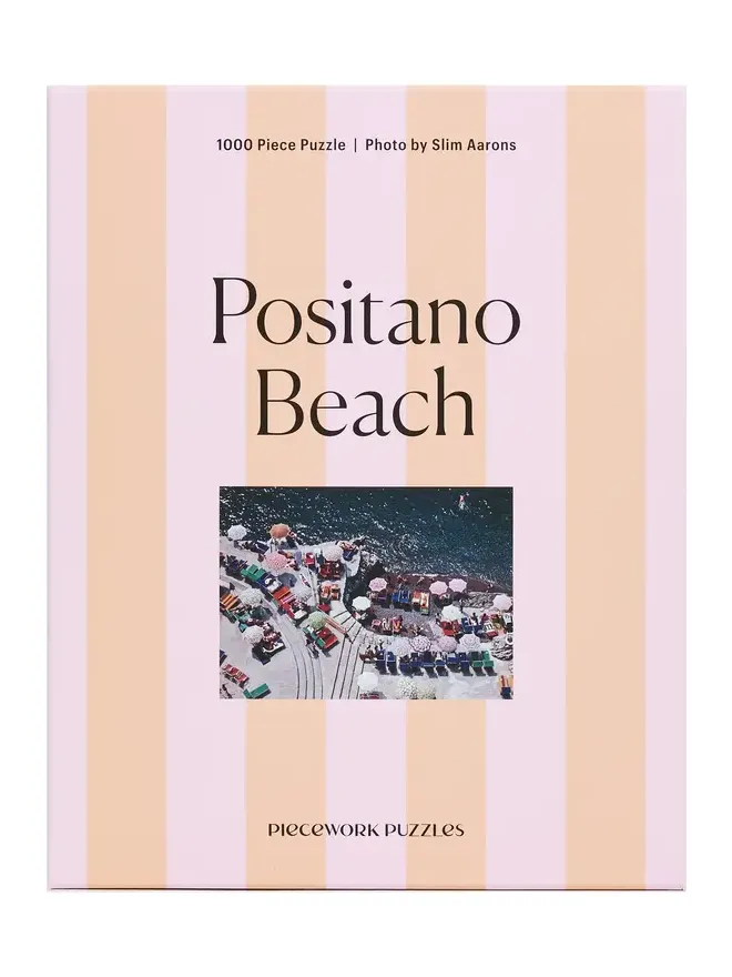 Piecework Puzzles Positano Beach Puzzle Striped