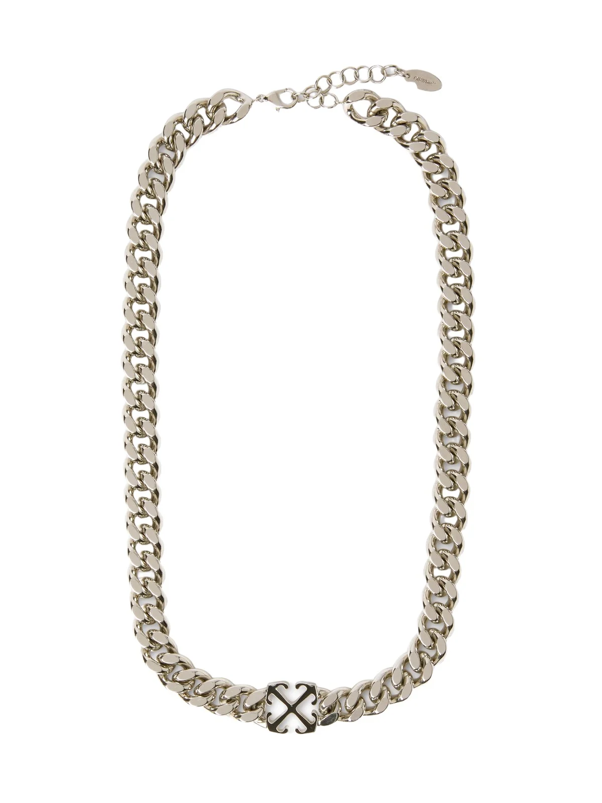 Off-White Enamel Arrow Chain Necklace