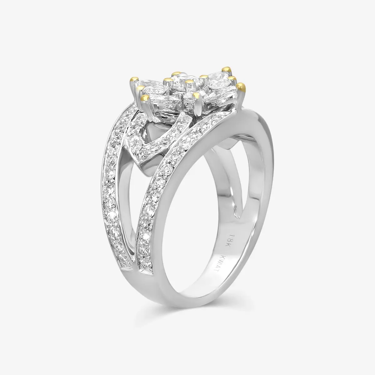 KWIAT Kwiat 18K White Gold Diamond Statement Ring Sz. 6.75 by The Solist | Thumbnail 2 KWIAT Kwiat 18K White Gold Diamond Statement Ring Sz. 6.75 by The Solist | Thumbnail 2