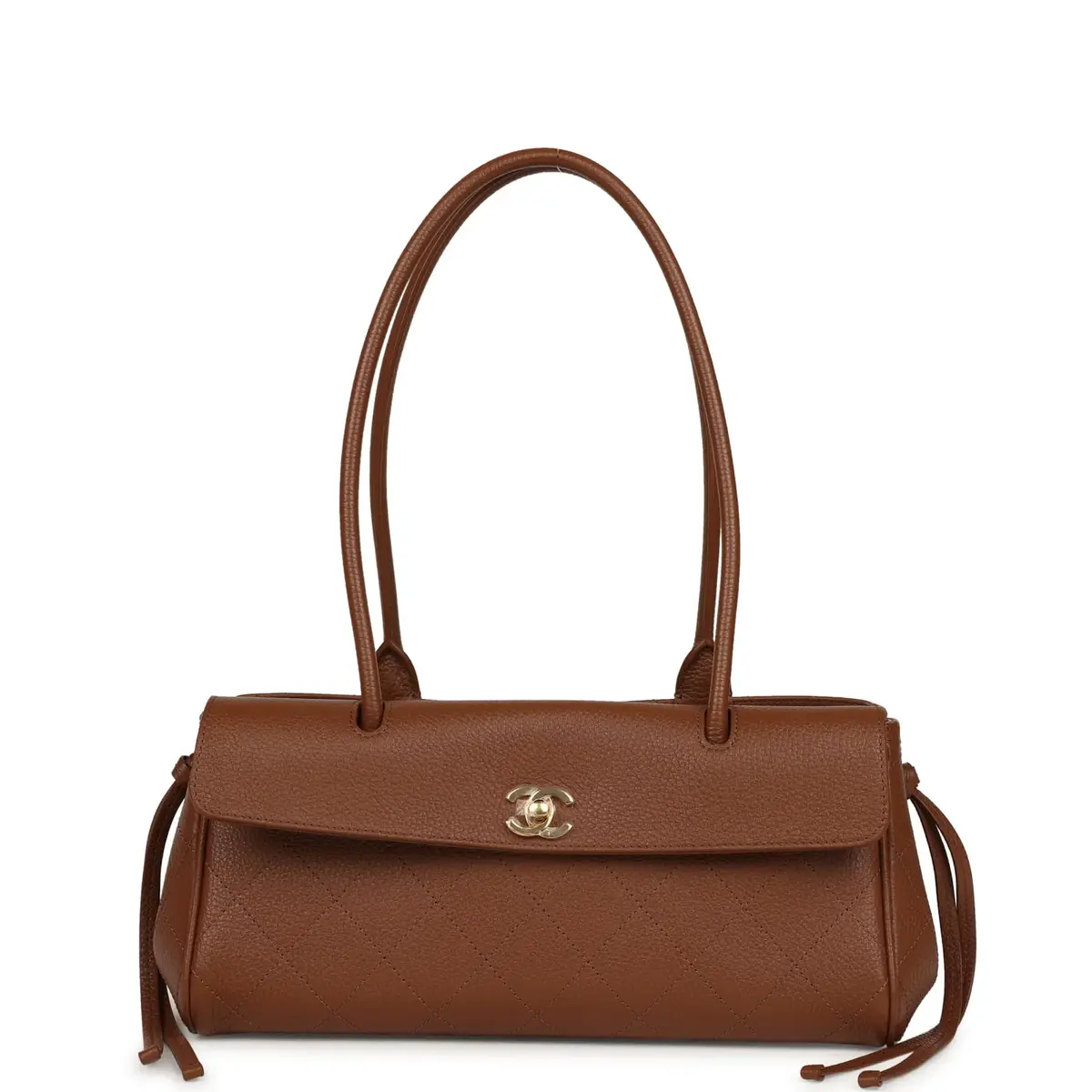 Chanel Chanel Small "Urban Essential" East West Shopping Tote Brown Caviar Gold Hardware | Image 1 Chanel Chanel Small "Urban Essential" East West Shopping Tote Brown Caviar Gold Hardware | Image 1