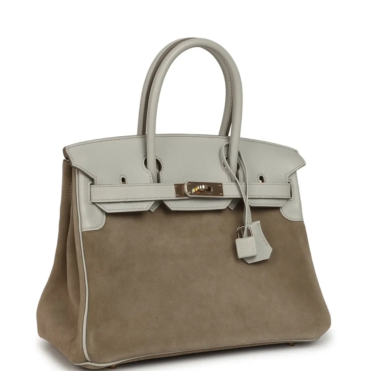 HERMÈS Hermes Birkin 30 Gris Caillou Grizzly and Gris Perle Evercolor Permabrass Hardware | Thumbnail 2 HERMÈS Hermes Birkin 30 Gris Caillou Grizzly and Gris Perle Evercolor Permabrass Hardware | Thumbnail 2