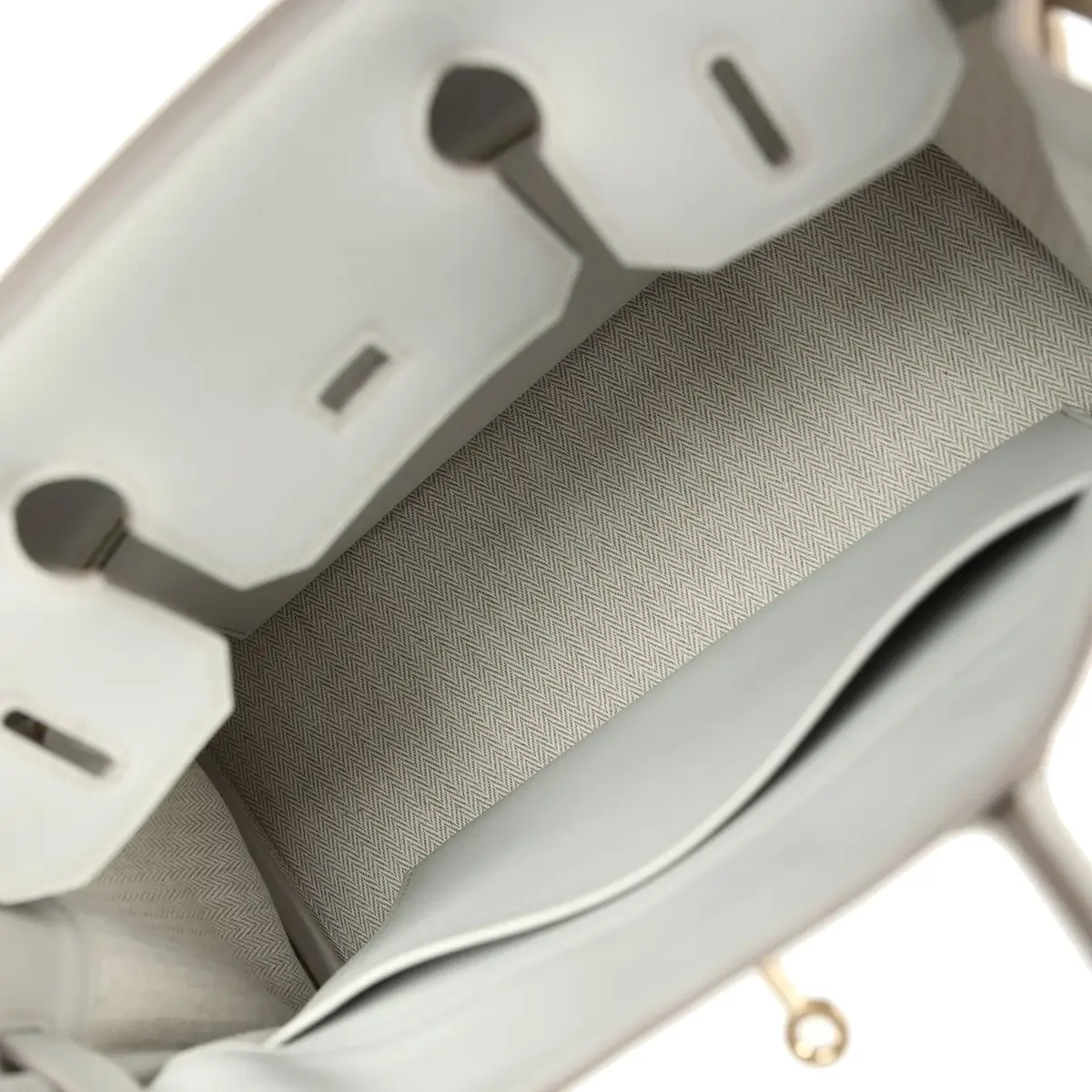 HERMÈS Hermes Birkin 30 Gris Caillou Grizzly and Gris Perle Evercolor Permabrass Hardware | Thumbnail 9 HERMÈS Hermes Birkin 30 Gris Caillou Grizzly and Gris Perle Evercolor Permabrass Hardware | Thumbnail 9