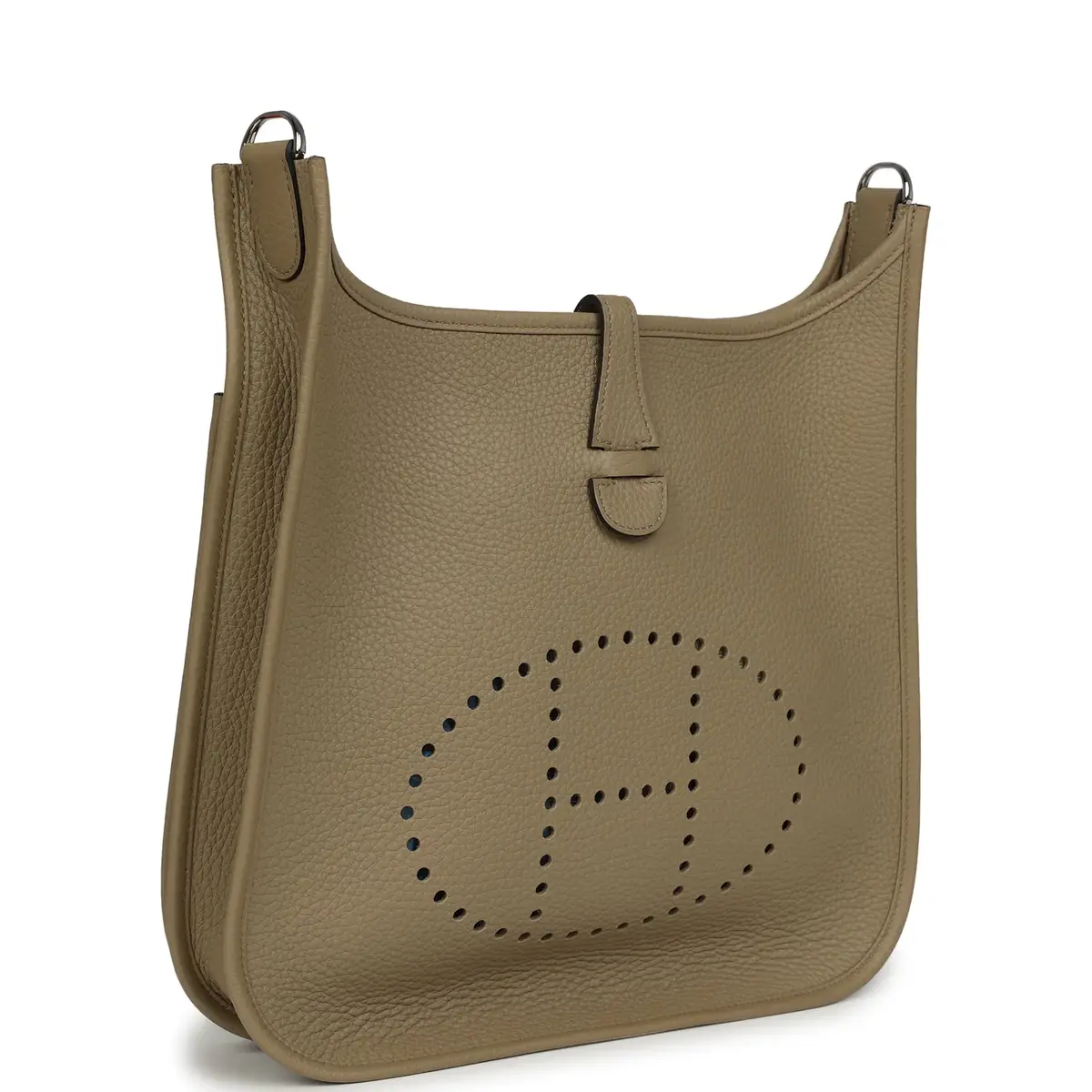 HERMÈS Pre-owned Hermes Evelyne III PM Beige Marfa Clemence Palladium Hardware | Thumbnail 2