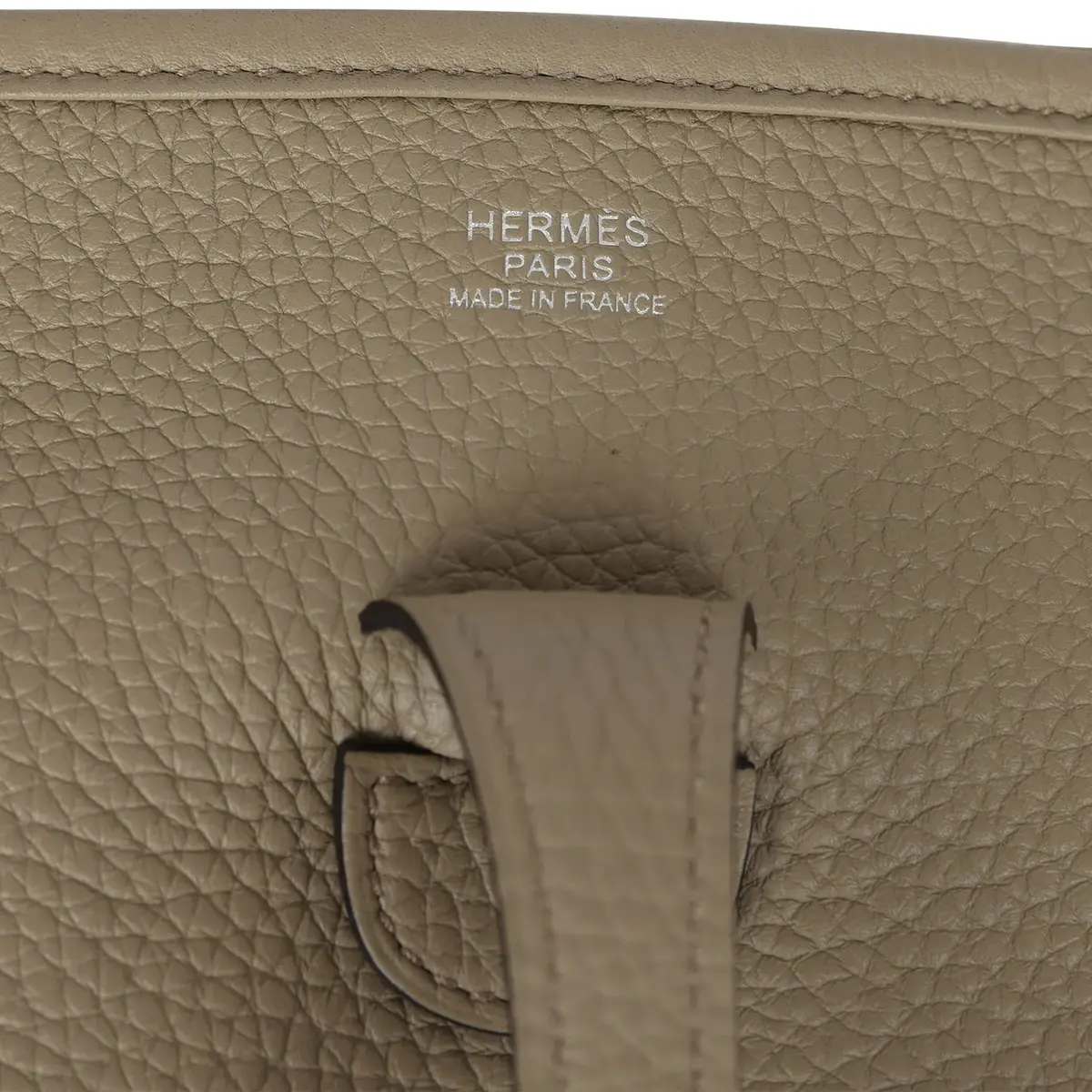 HERMÈS Pre-owned Hermes Evelyne III PM Beige Marfa Clemence Palladium Hardware | Thumbnail 7
