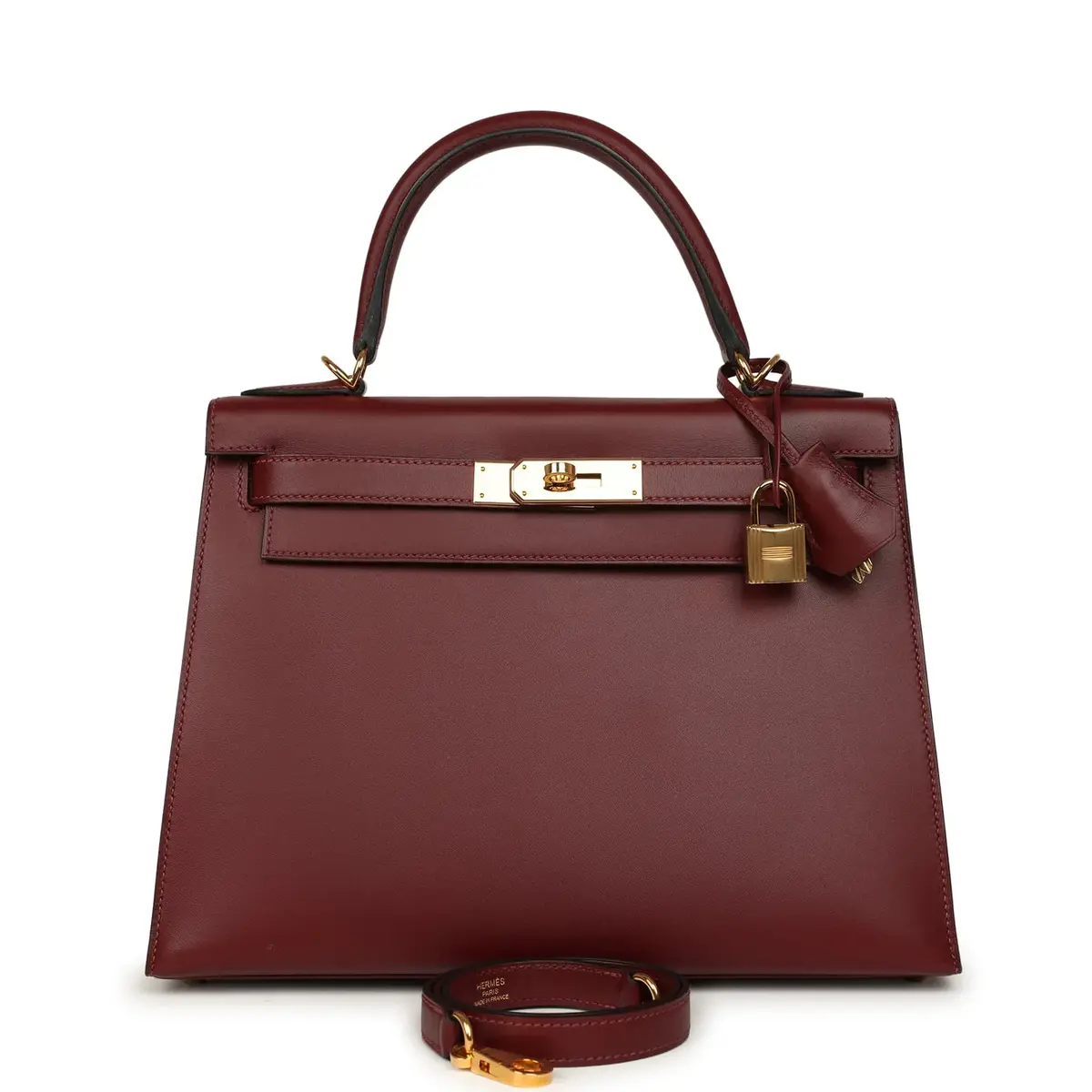 HERMÈS Pre-owned Hermes Kelly Sellier 28 Rouge H Sombrero Gold Hardware | Image 1 HERMÈS Pre-owned Hermes Kelly Sellier 28 Rouge H Sombrero Gold Hardware | Image 1