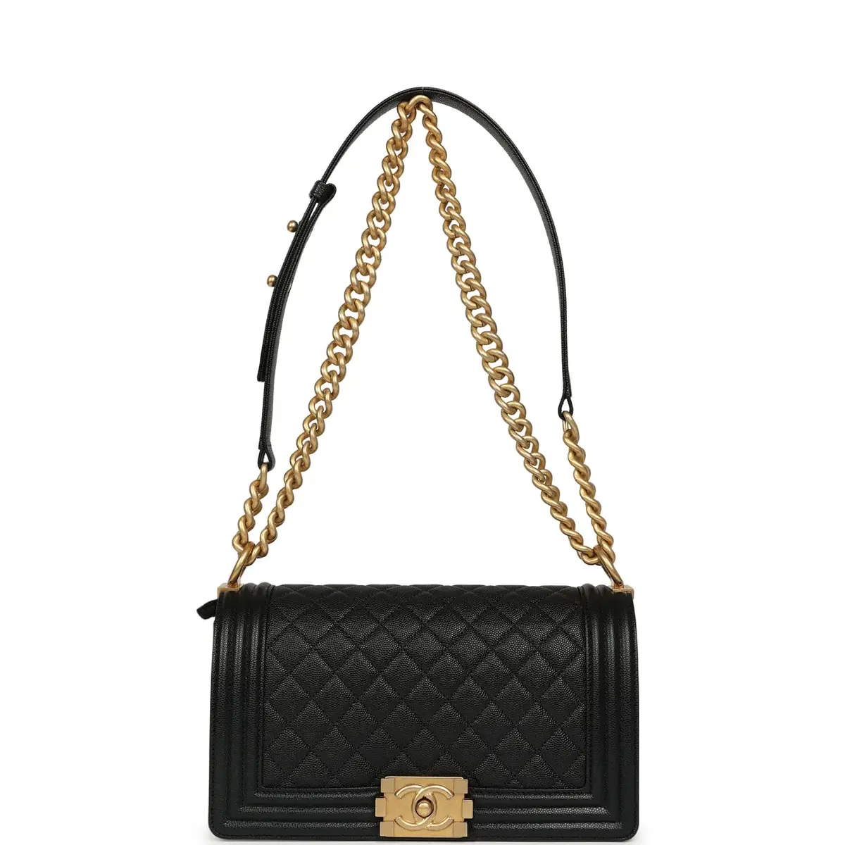 Chanel waiting for zero auth. Chanel Medium Boy Bag Black Shiny Caviar Antique Gold Hardware | Thumbnail 7 Chanel waiting for zero auth. Chanel Medium Boy Bag Black Shiny Caviar Antique Gold Hardware | Thumbnail 7