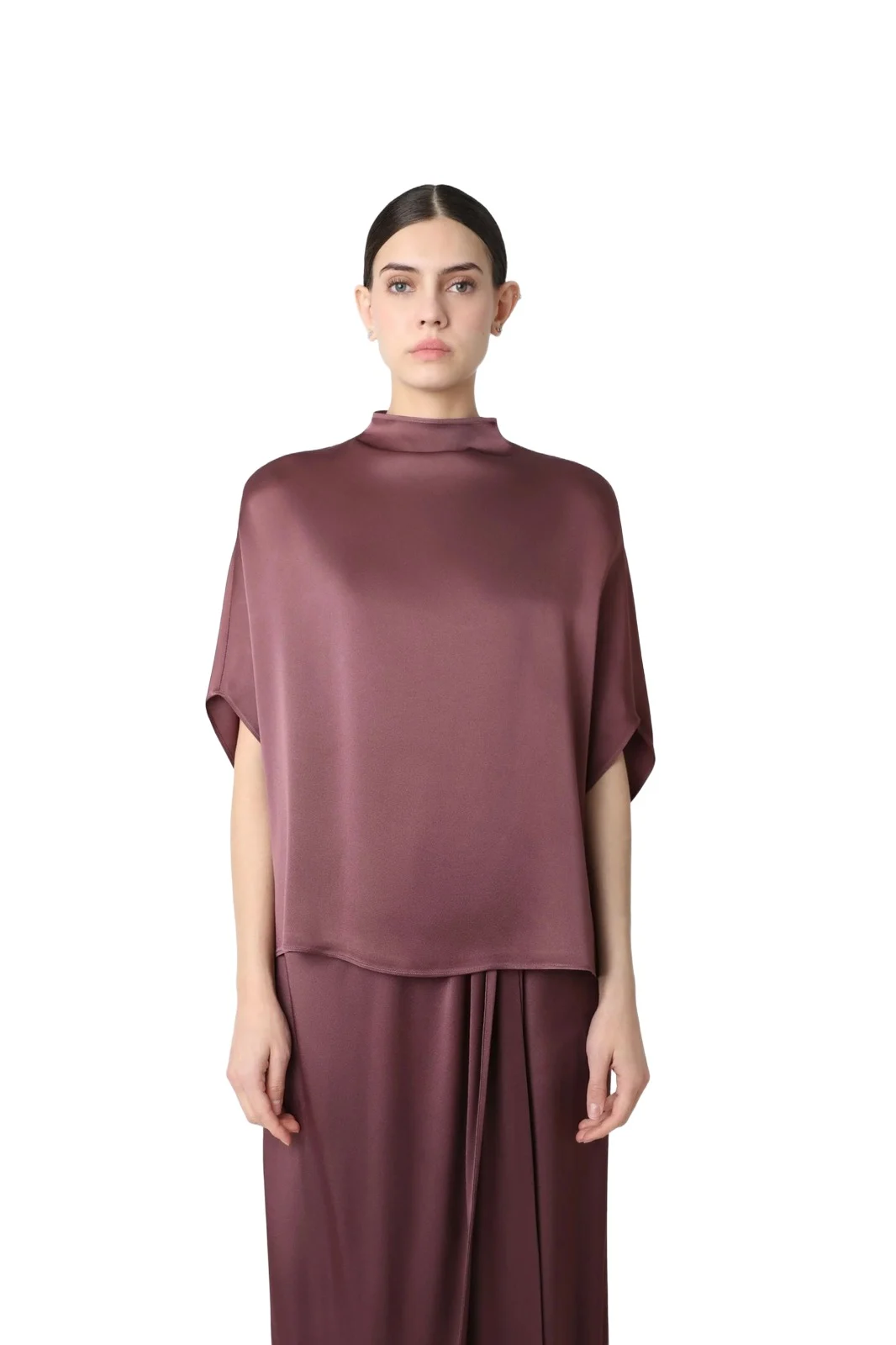Lapointe Satin Cape Tee