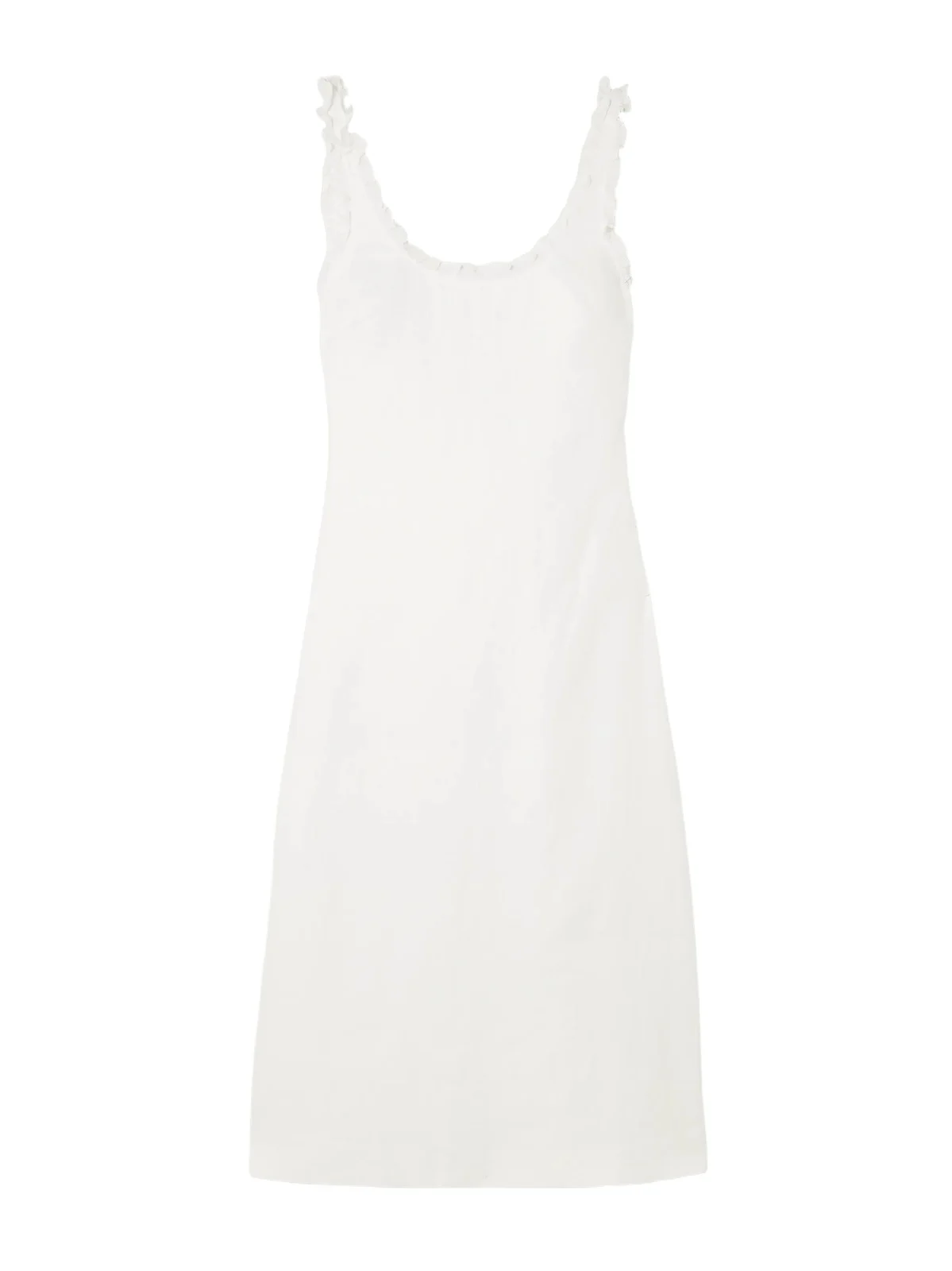 Florence Ruffle-trimmed Linen Midi Dress Florence Ruffle-trimmed Linen Midi Dress