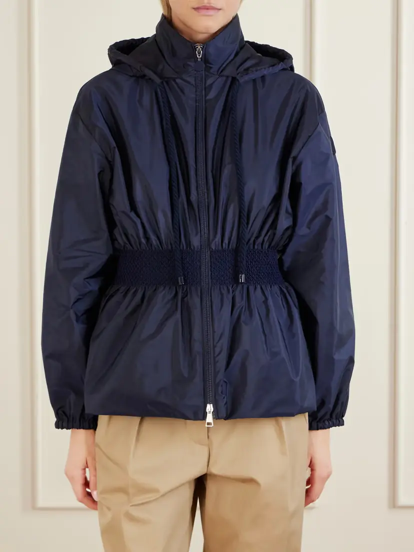 Moncler Liriope Hooded Gathered Shell Jacket | Thumbnail 3 Moncler Liriope Hooded Gathered Shell Jacket | Thumbnail 3