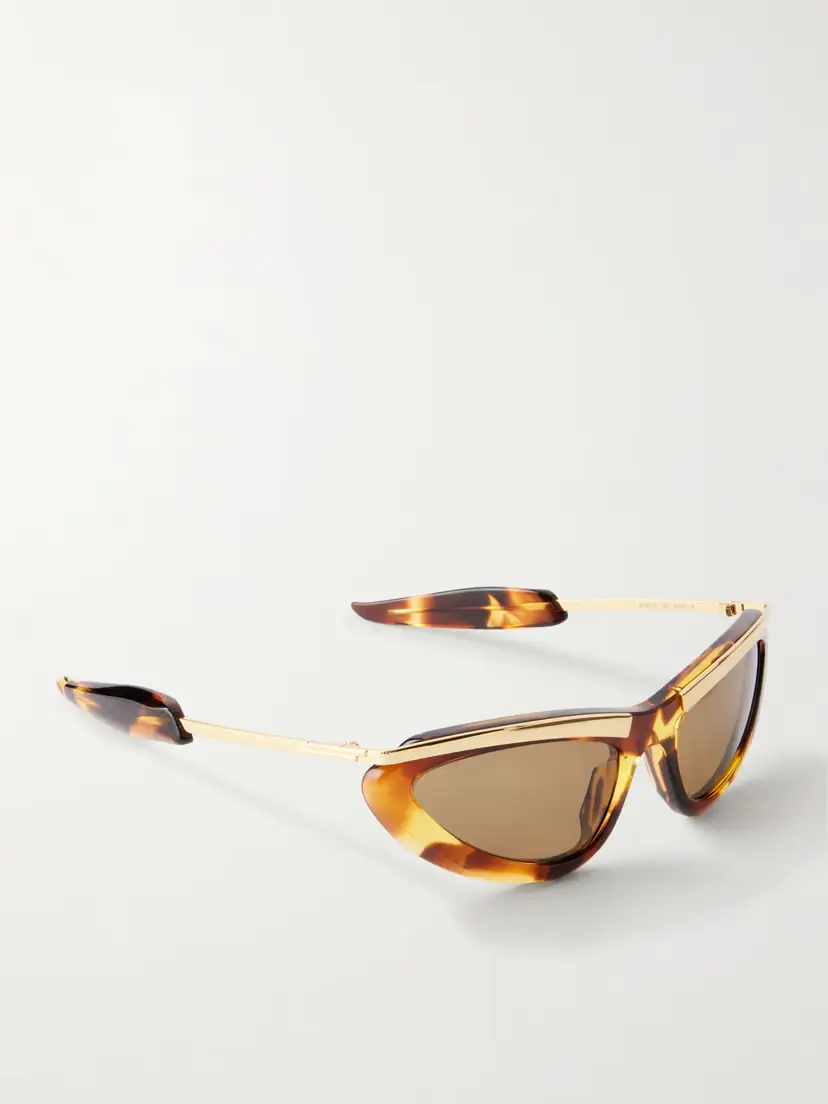 Bottega Veneta Eyewear Cat-eye Gold-tone And Tortoiseshell Acetate Sunglasses | Thumbnail 3 Bottega Veneta Eyewear Cat-eye Gold-tone And Tortoiseshell Acetate Sunglasses | Thumbnail 3