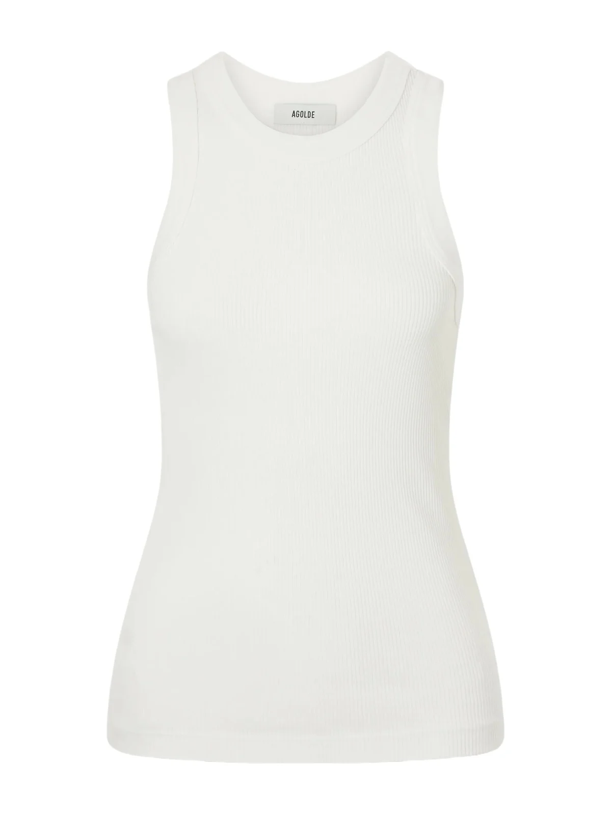 AGOLDE Leigh Ribbed Stretch Organic Cotton And Tencel™ Lyocell-blend Jersey Tank