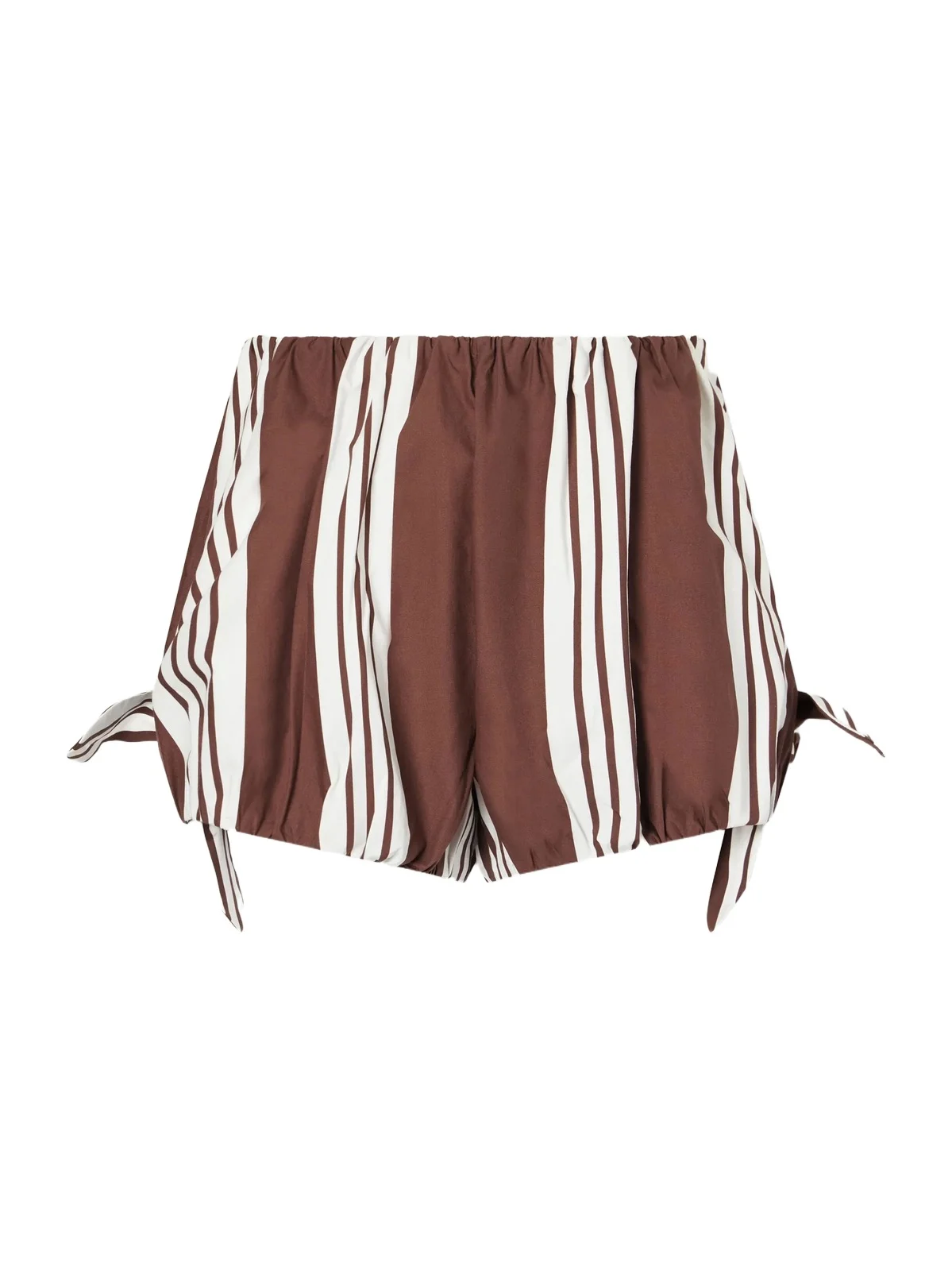 Rosie Knotted Striped Cotton-poplin Shorts Rosie Knotted Striped Cotton-poplin Shorts