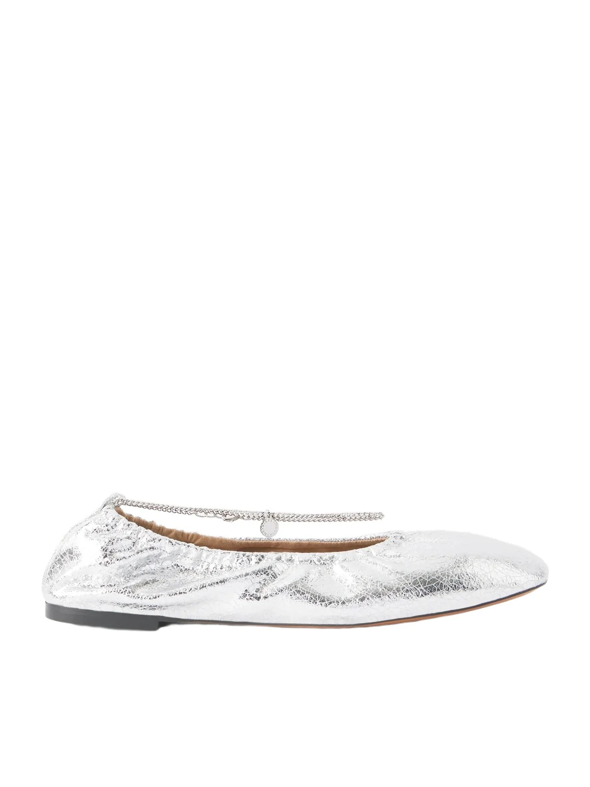 Embellished Crinkled Metallic Flats Embellished Crinkled Metallic Flats