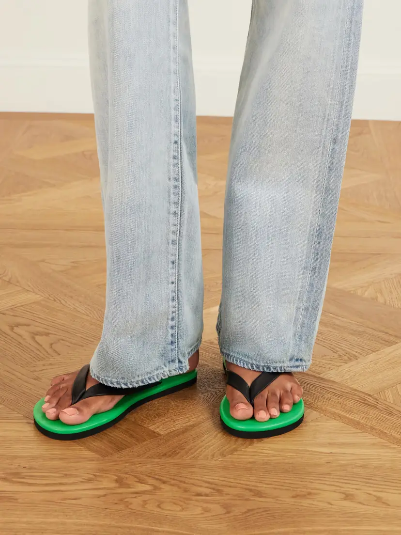 Auralee Leather Flip Flops | Thumbnail 2 Auralee Leather Flip Flops | Thumbnail 2