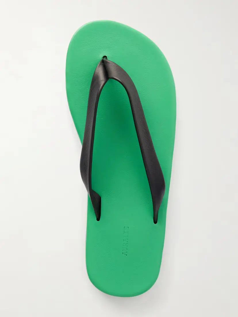 Auralee Leather Flip Flops | Thumbnail 6 Auralee Leather Flip Flops | Thumbnail 6