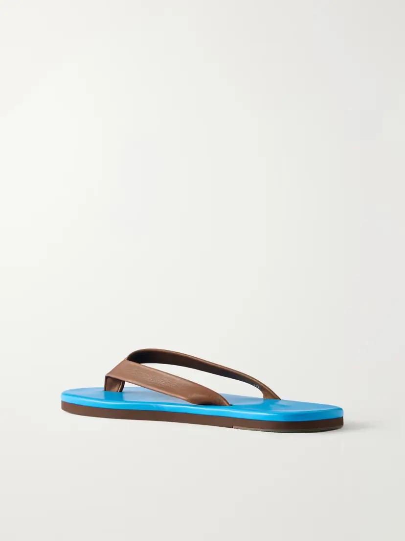 Auralee Leather Flip Flops | Thumbnail 3 Auralee Leather Flip Flops | Thumbnail 3
