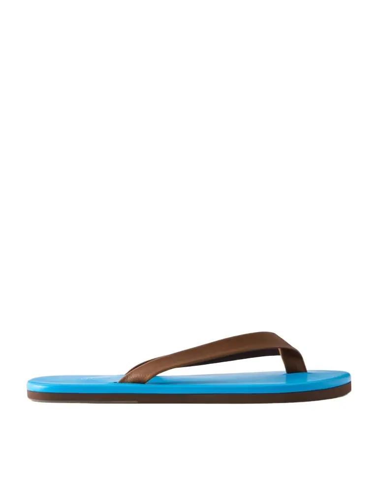 Auralee Leather Flip Flops