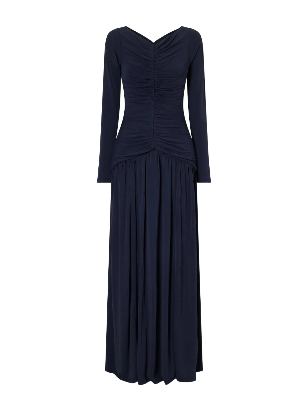 Ruched Jersey Maxi Dress