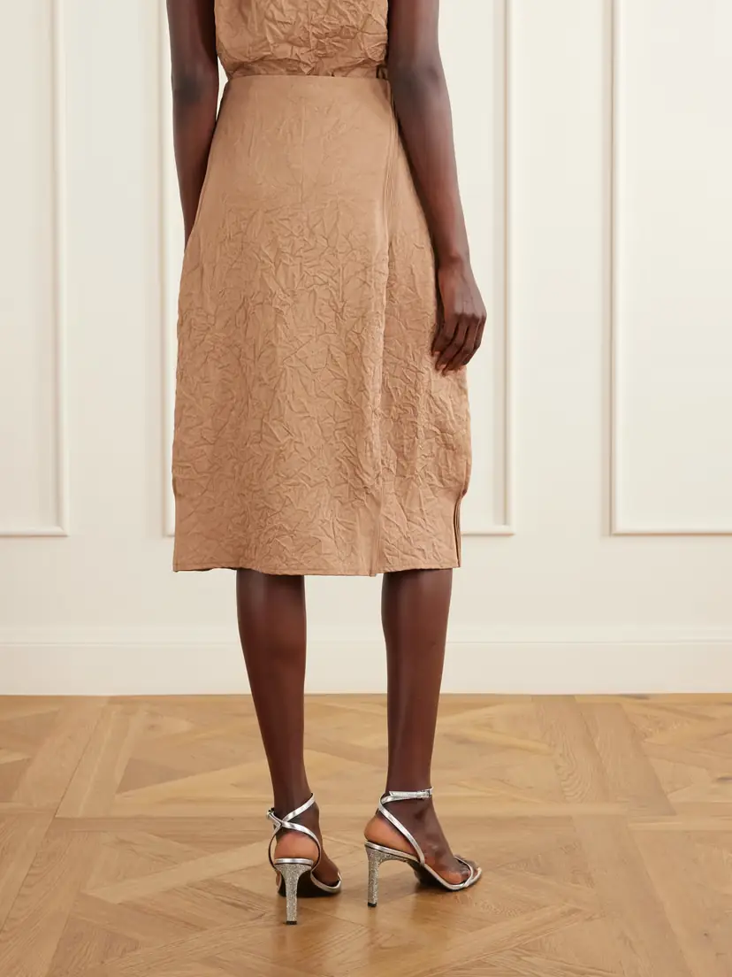 Tory Burch Crinkled-satin Skirt | Thumbnail 4 Tory Burch Crinkled-satin Skirt | Thumbnail 4