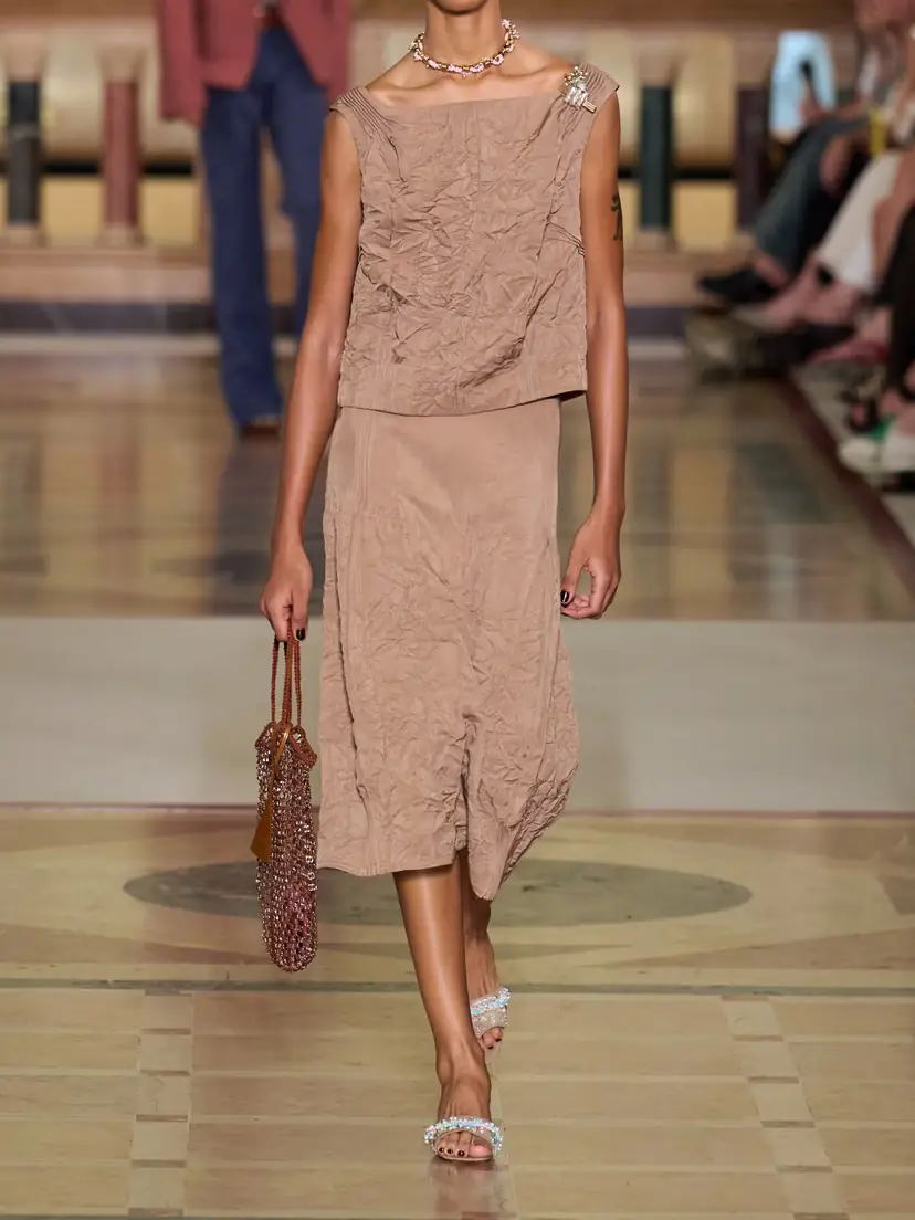 Tory Burch Crinkled-satin Skirt | Thumbnail 6 Tory Burch Crinkled-satin Skirt | Thumbnail 6