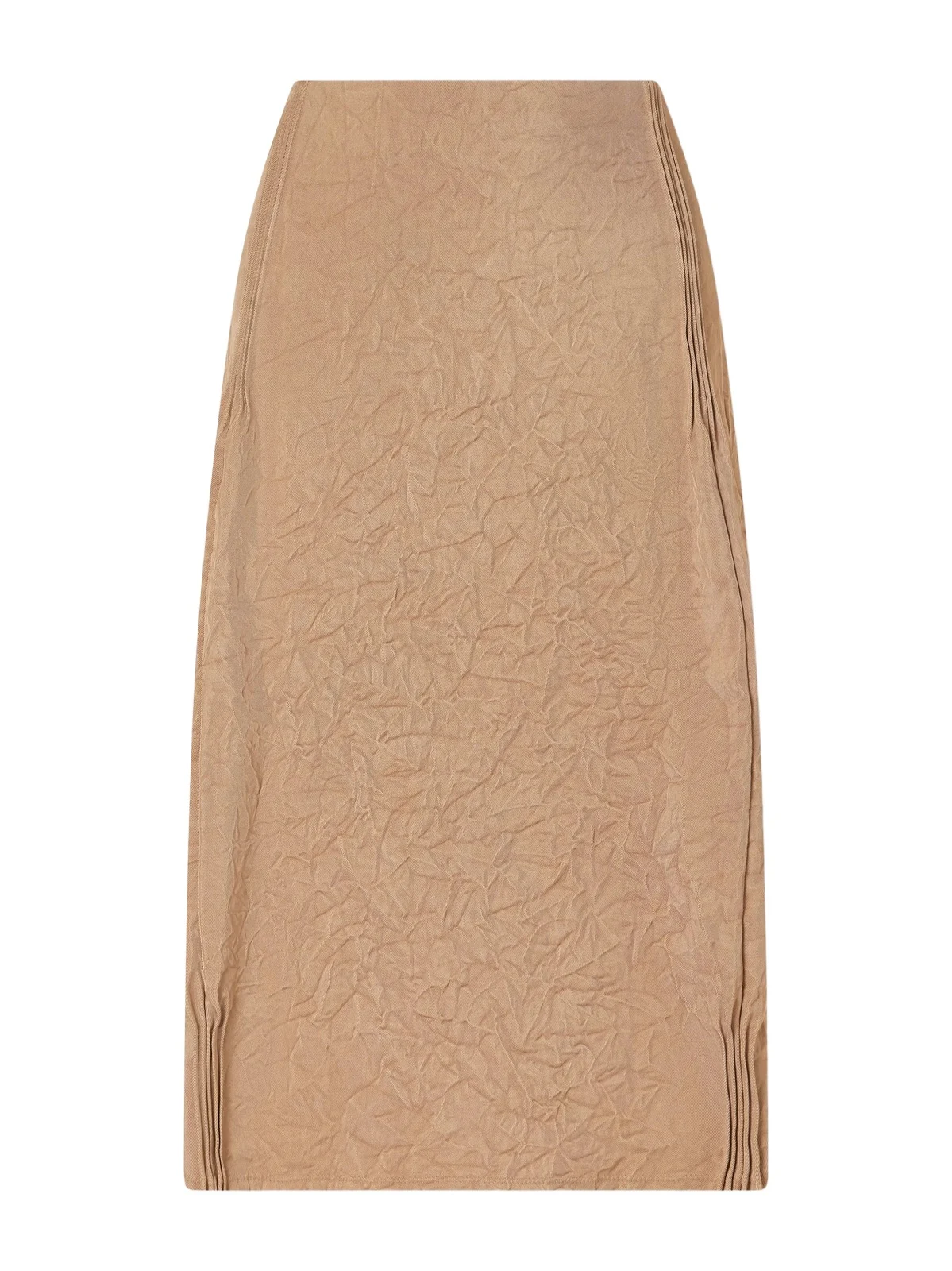 Crinkled-satin Skirt